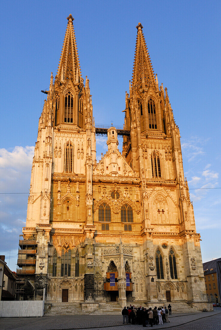 Regensburg cathedral, Regensburg, Upper Palatinate, Bavaria, Germany