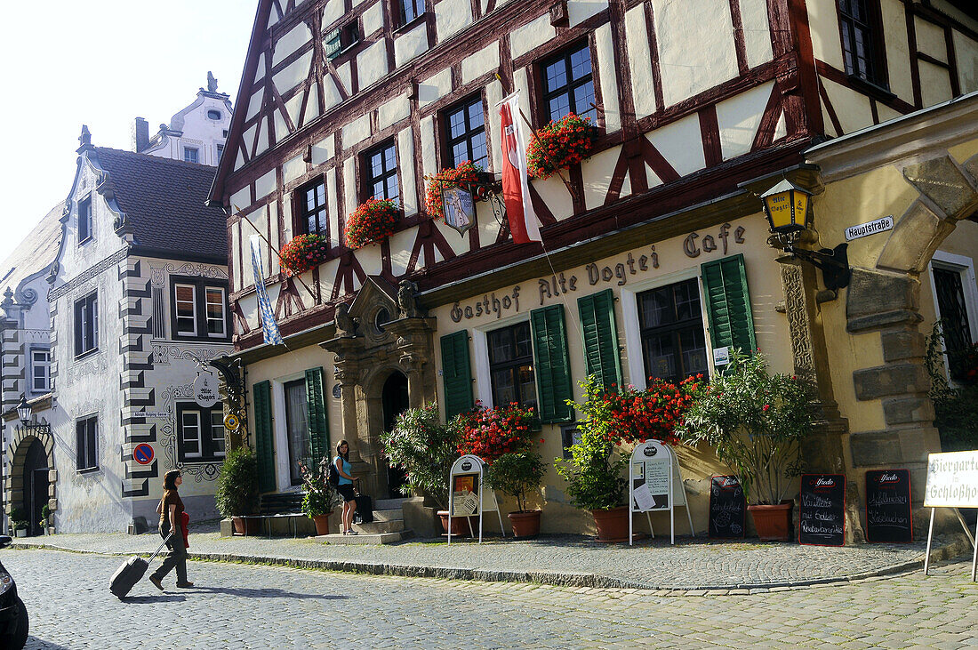 Hotel, Wolframs-Eschenbach, Middle Franconia, Bavaria, Germany