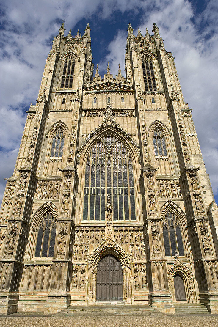 Beverley, Minster, founded in 8th century, built mainly 13th-14th centuries, sculptures, East Riding of Yorkshire, UK