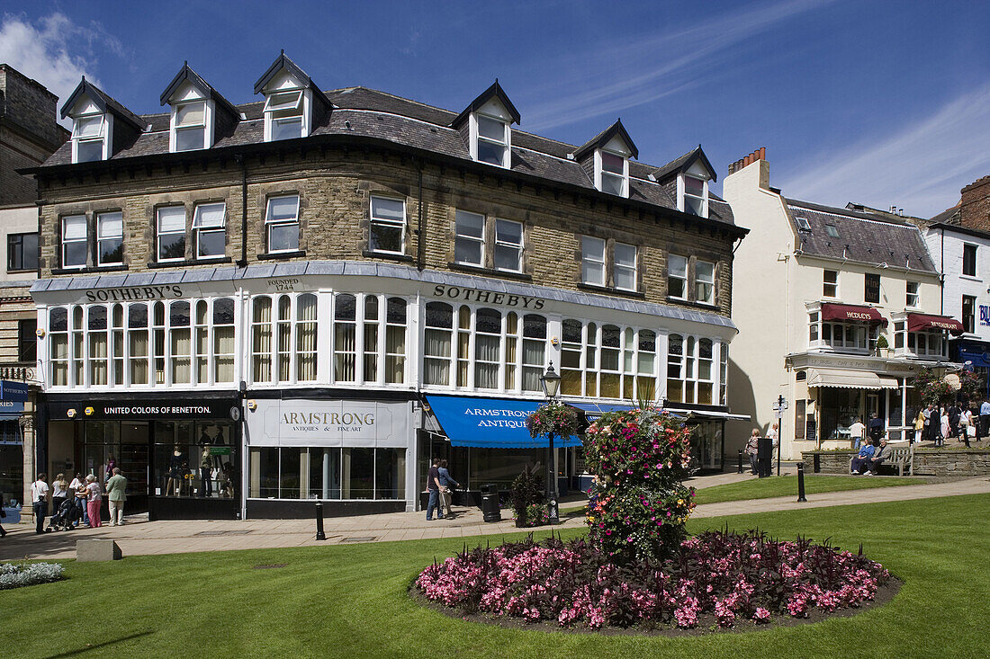 Harrogate, Montpellier Parade, typical buildings, UK, North Yorkshire