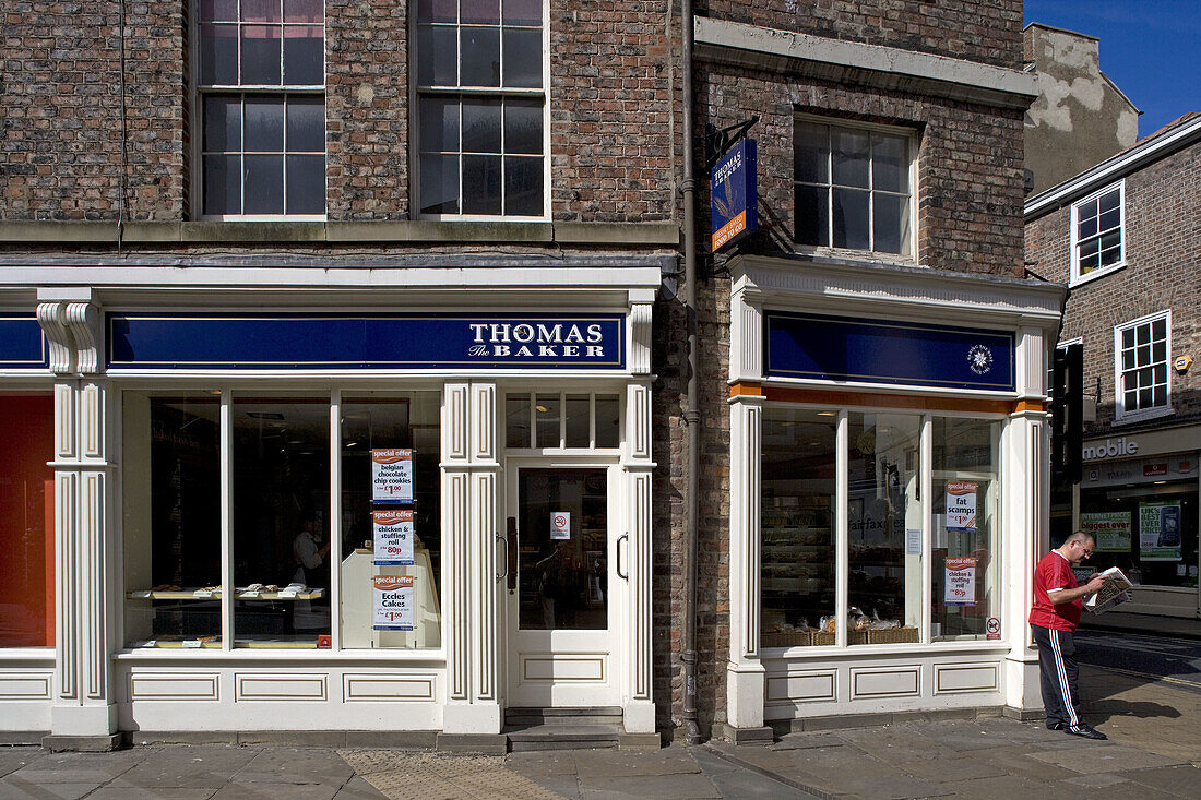 York, Town center, typical buildings, North Yorkshire, UK