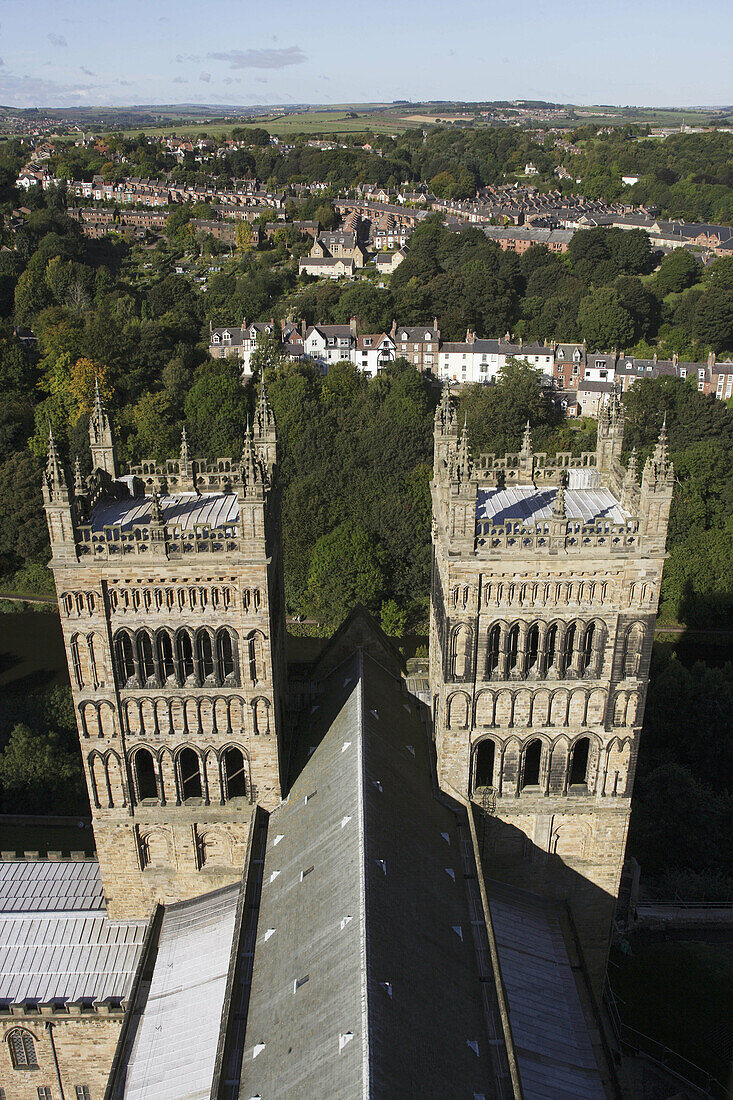 Durham, cathedral, mainly 1095-1133, Durhamshire, UK