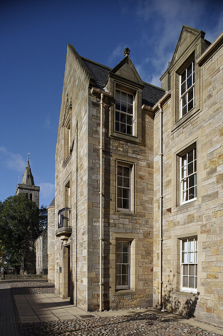 St. Andrews, University of St Andrews, since 1747 United College, rebuilt in 1828-9 in neo-Jacobean manner, Fife, Scotland, UK