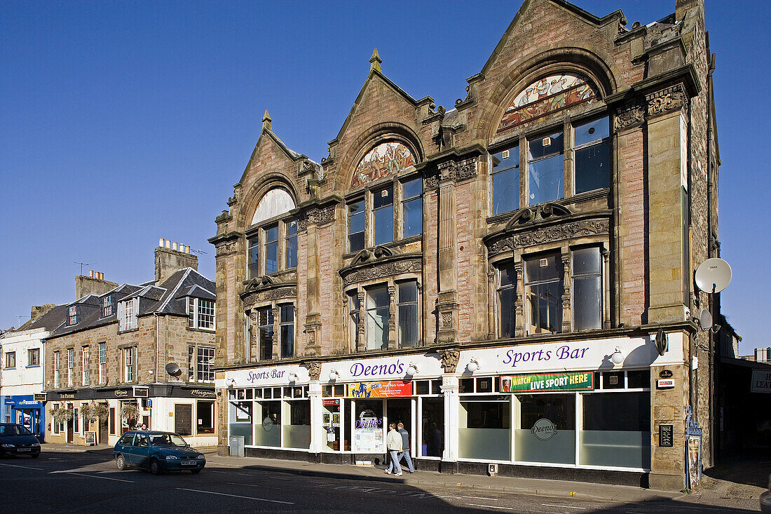 Inverness, Academy St, Town center, typical buildings, Highland, Scotland, UK