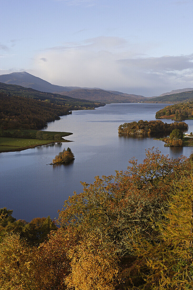 Queens View, Loch Tummel, Tayside, close to Pitlochry, Perth & Kinross, Scotland, UK