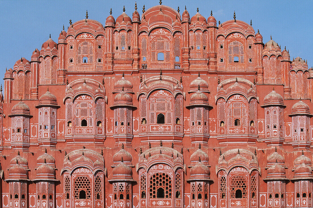 India, Rajasthan, Jaipur, Hawa Mahal, Palace of the Winds, 1799