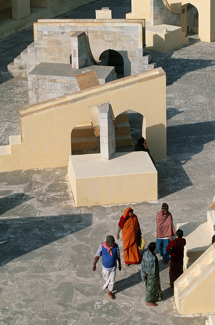 India, Rajasthan, Jaipur, Biggest stone observatory in the world, created in 1728 by Maharaja Jai Singh II, Jantar Mantar