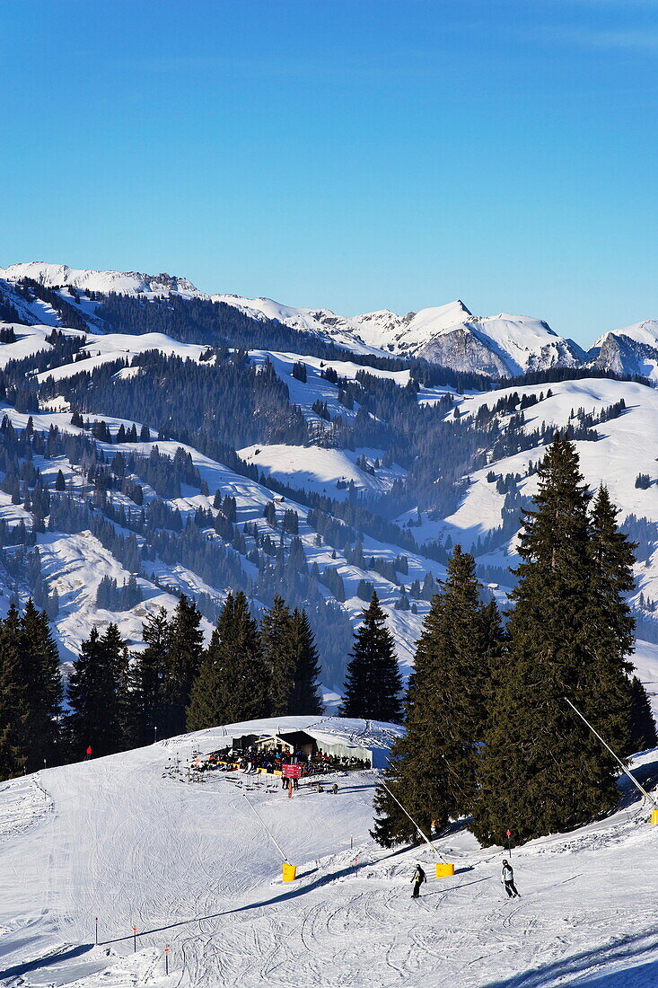 Apres Ski Horny Bar, Horneggli, Schoenried, Gstaad, Bernese Oberland, Canton of Berne, Switzerland
