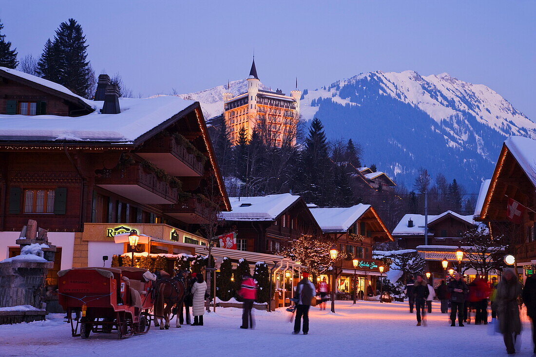 Palace Hotel, Gstaad, Bernese Oberland, Canton of Berne, Switzerland
