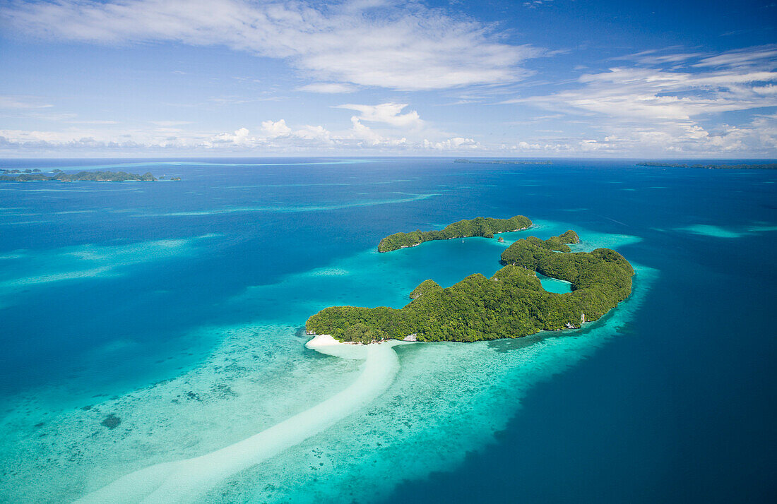 Insel Long Beach in den Rock Islands, Mikronesien, Palau