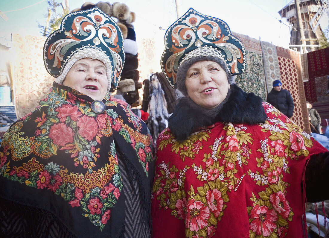 Women. Izmailovo market. Moscow. Russia