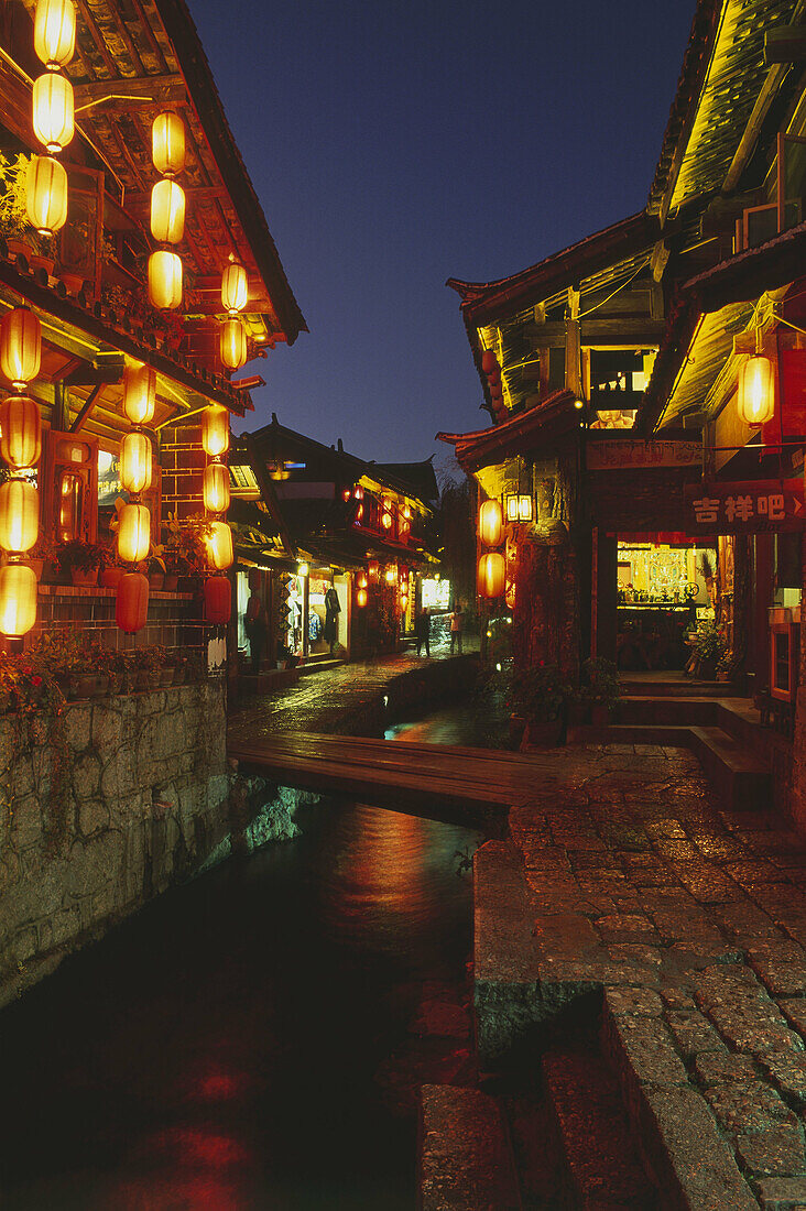 Lijiang by night, China