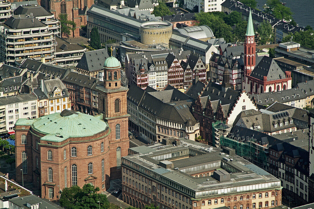 Germany, Frankfurt am Main, Hesse, city view, St. Paul's Church