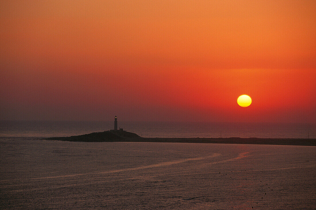 Lighthouse. Cape Trafalgar. Cádiz. Andalusia. Spain.