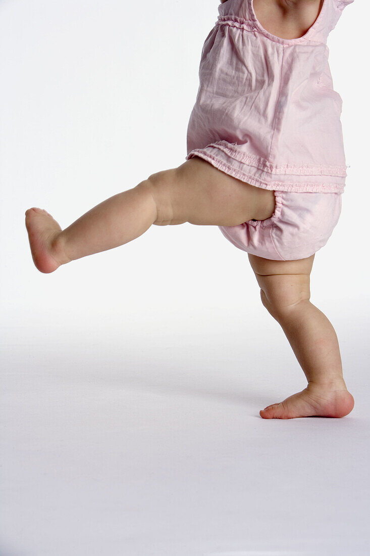 Walking legs of a child