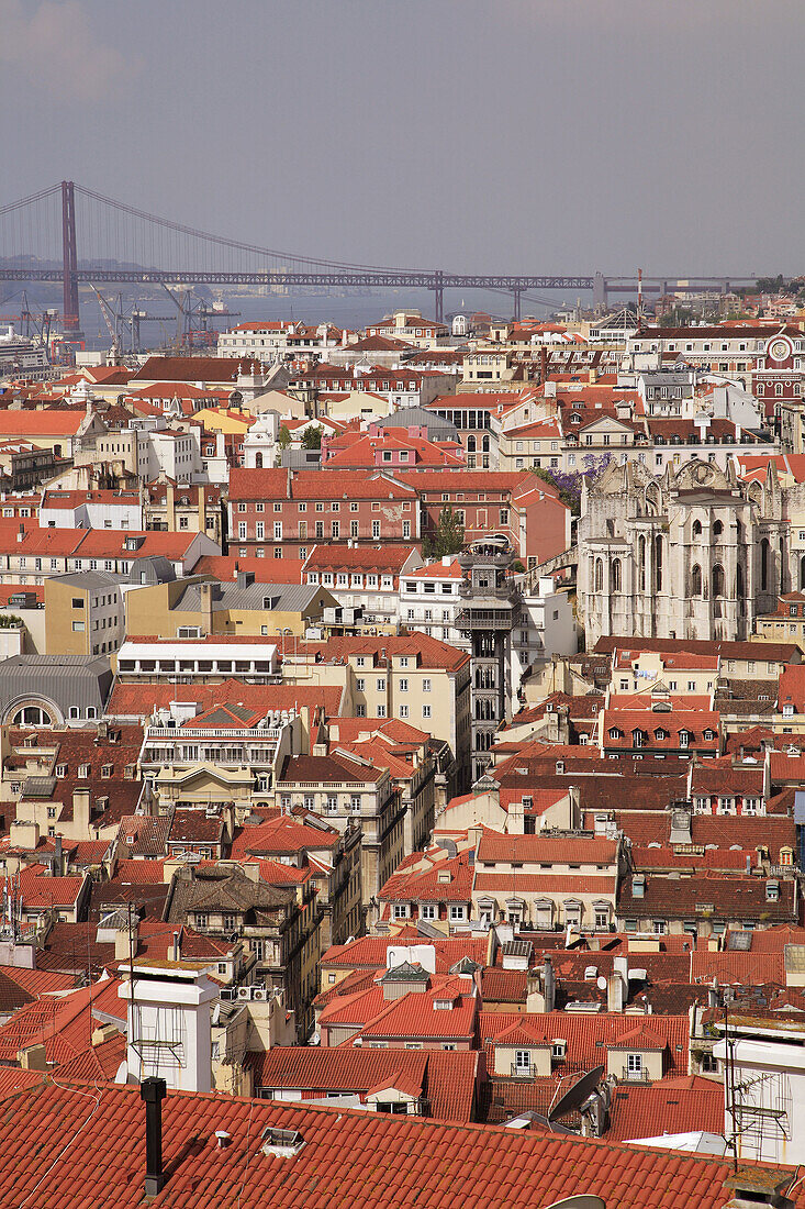 Portugal, Lisbon, general panoramic view skyline