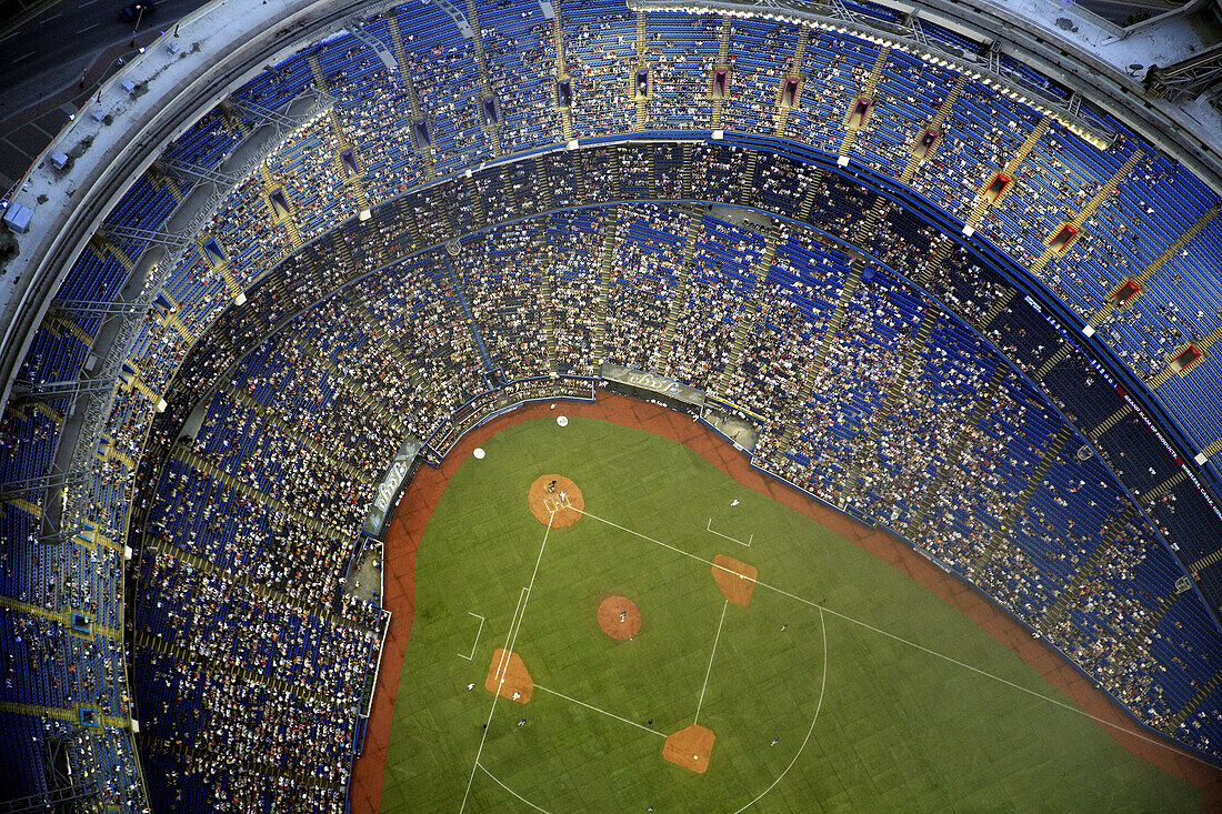 Canada, Ontario, Toronto, Rogers Centre Skydome, baseball game