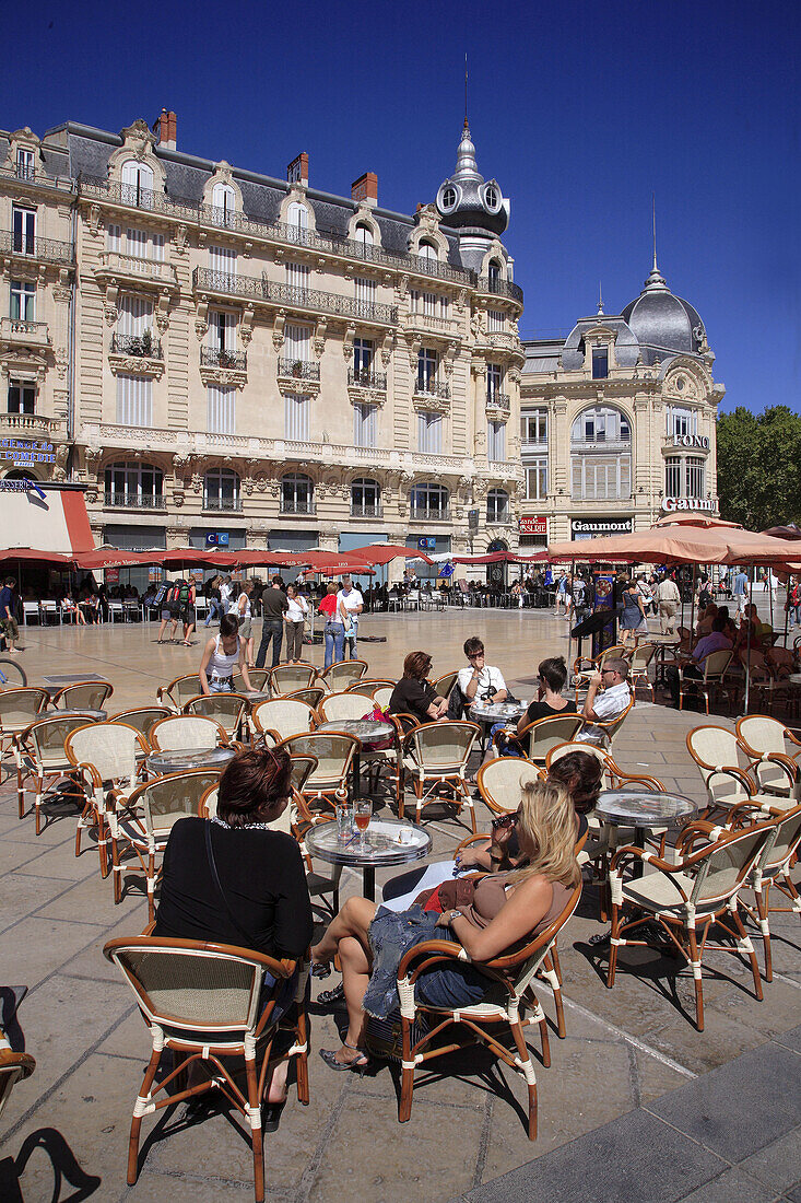 Place de la Comédie. Montpellier. Languedoc. France.