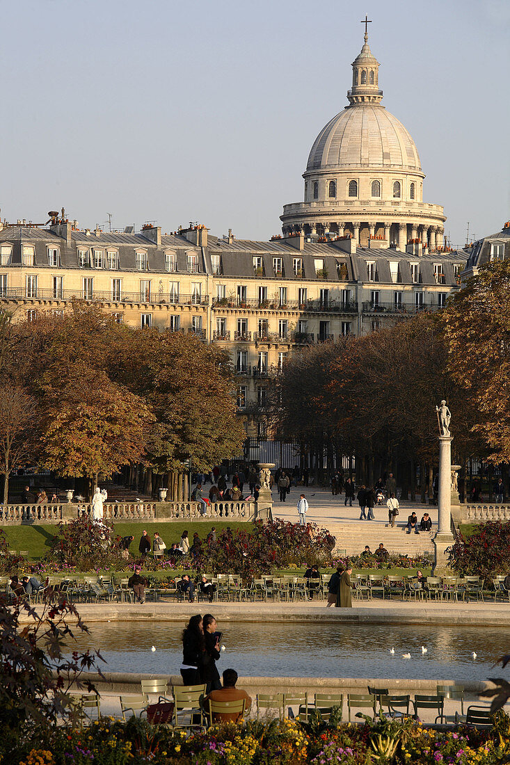 France, Paris, Luxembourg garden, Panthéon