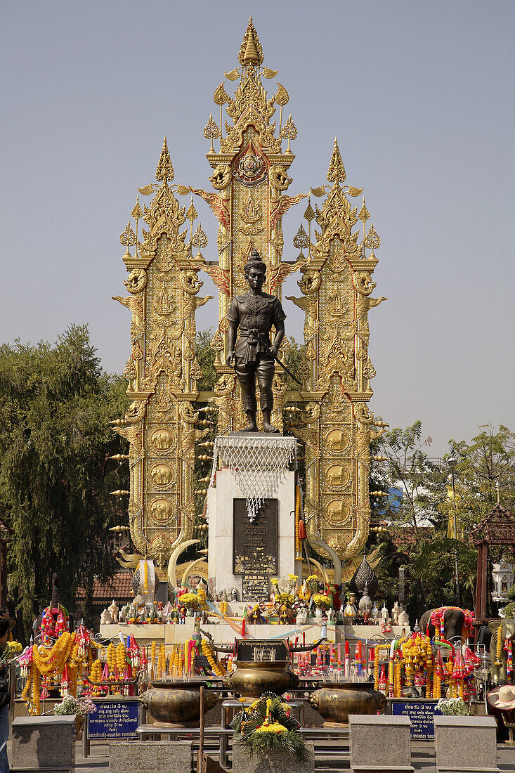 Thailand, Chiang Rai, King Mengrai Monument