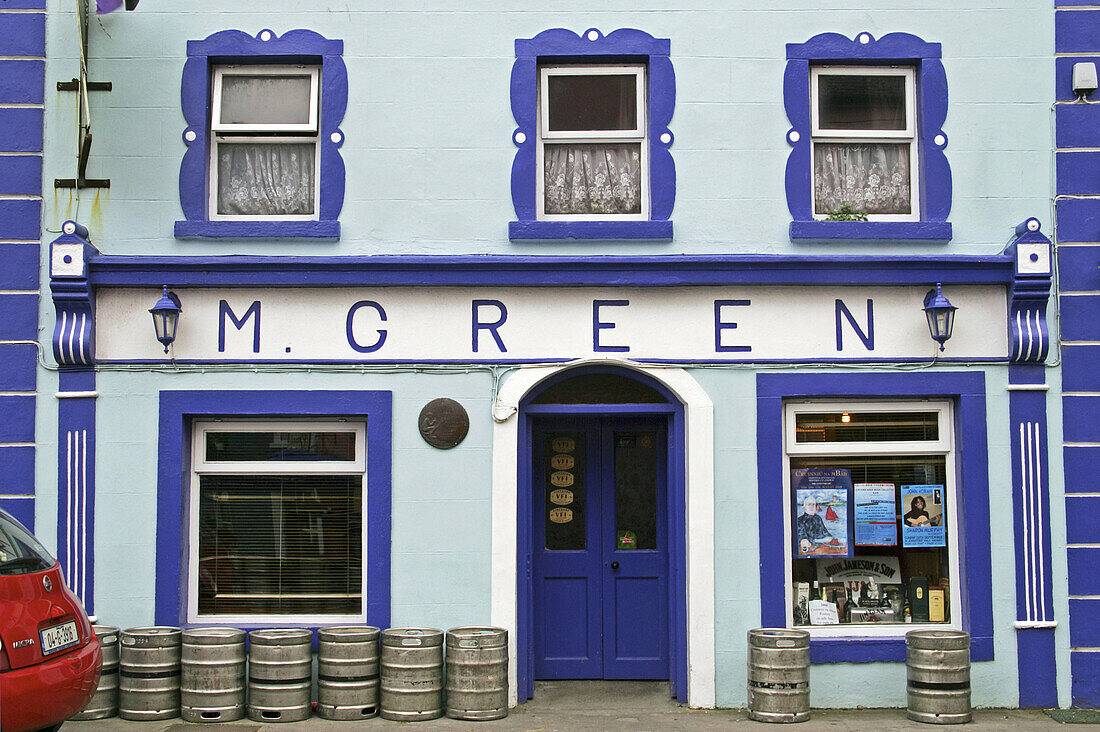 Ireland Clare Kinvara M Greenl Pub colorful colourful Irish Pub