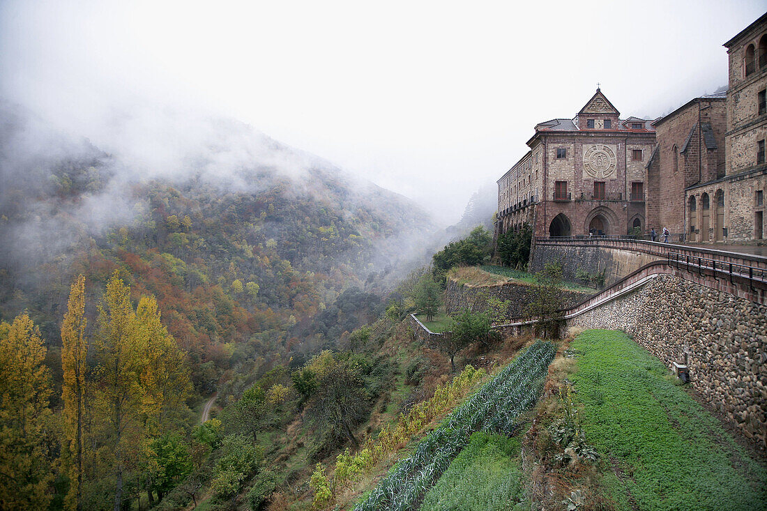 Valvanera monastery in Demanda range mountains in Rioja wine region