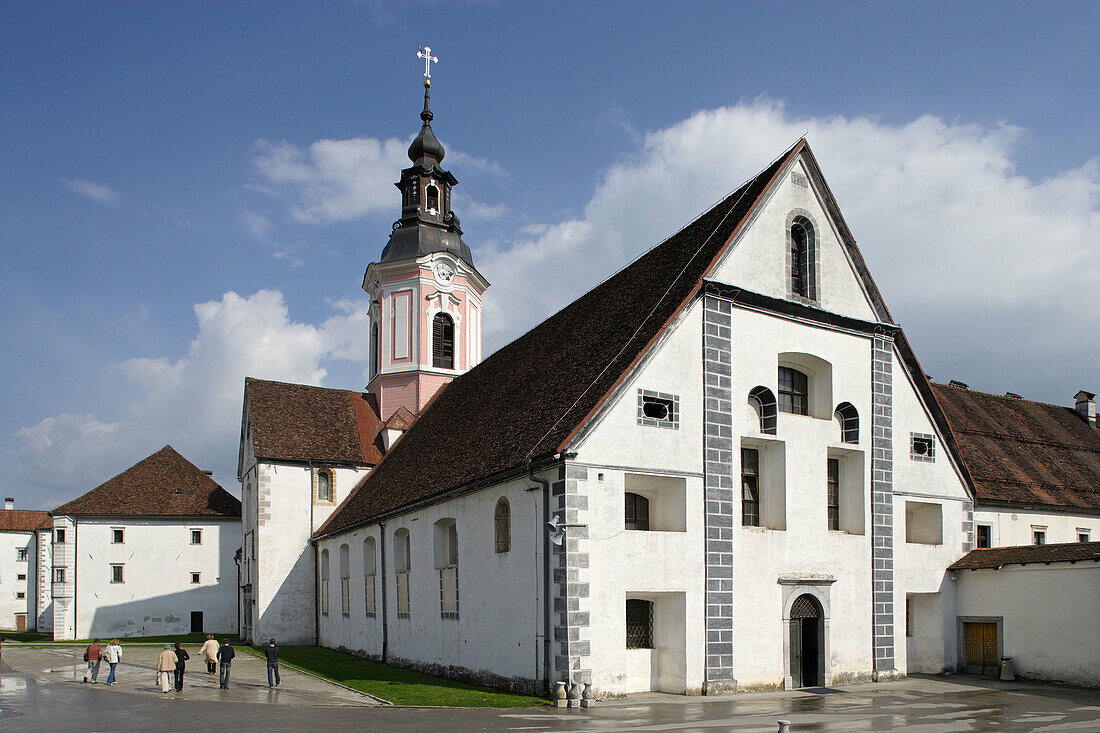 Stiski  Sticna Monastery, established in 1136, Cistercian Monastery, Abbey Church, Romanesque origin, Baroque style, Slovenia