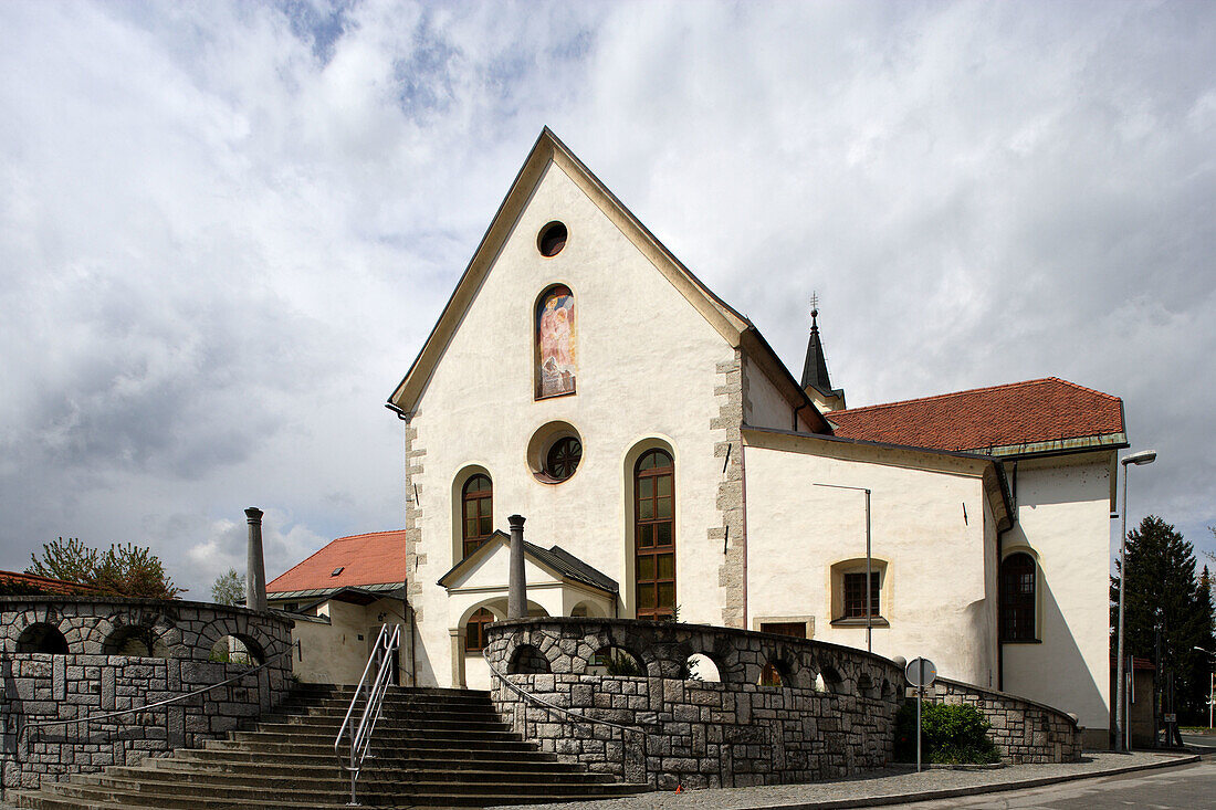 Skofja Loka, Capuchin Monastery, Church of St Anne, 1713, Slovenia