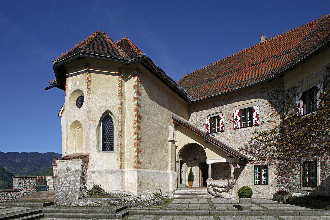 Bled, Bled Castle, chapel, 16th century, Slovenia