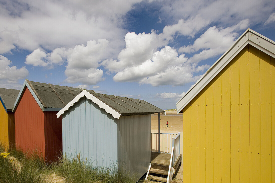 Beach Huts on Wells Beach Norfolk UK