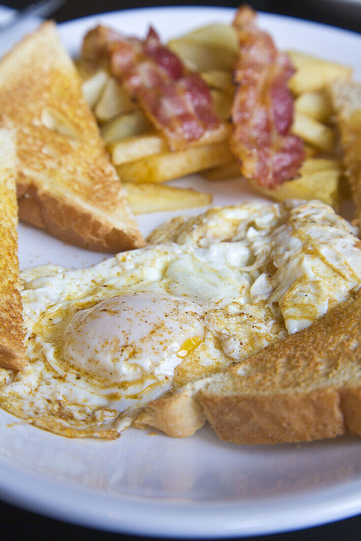 Egg and bacon breakfast