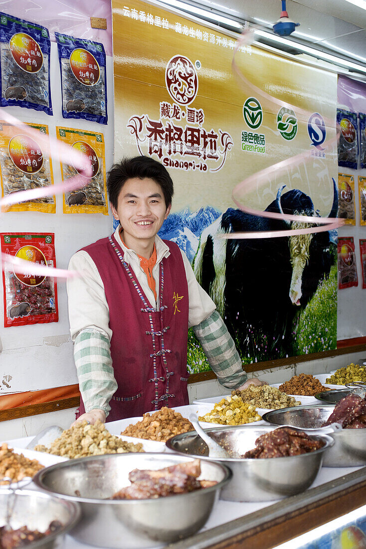 China  Yunnan Province  Shangri-la region  Lijiang  Yak meat shop