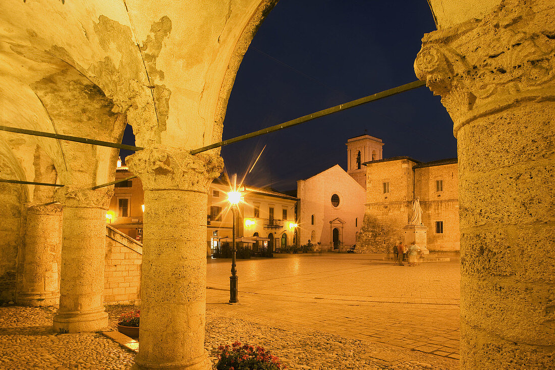 Italy  Umbria  Norcia  Saint Benedict Square