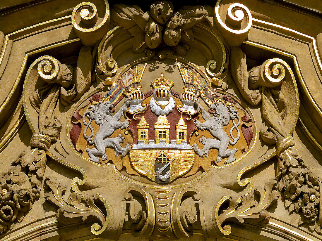 Coat of Arms, Prague. Czech Republic