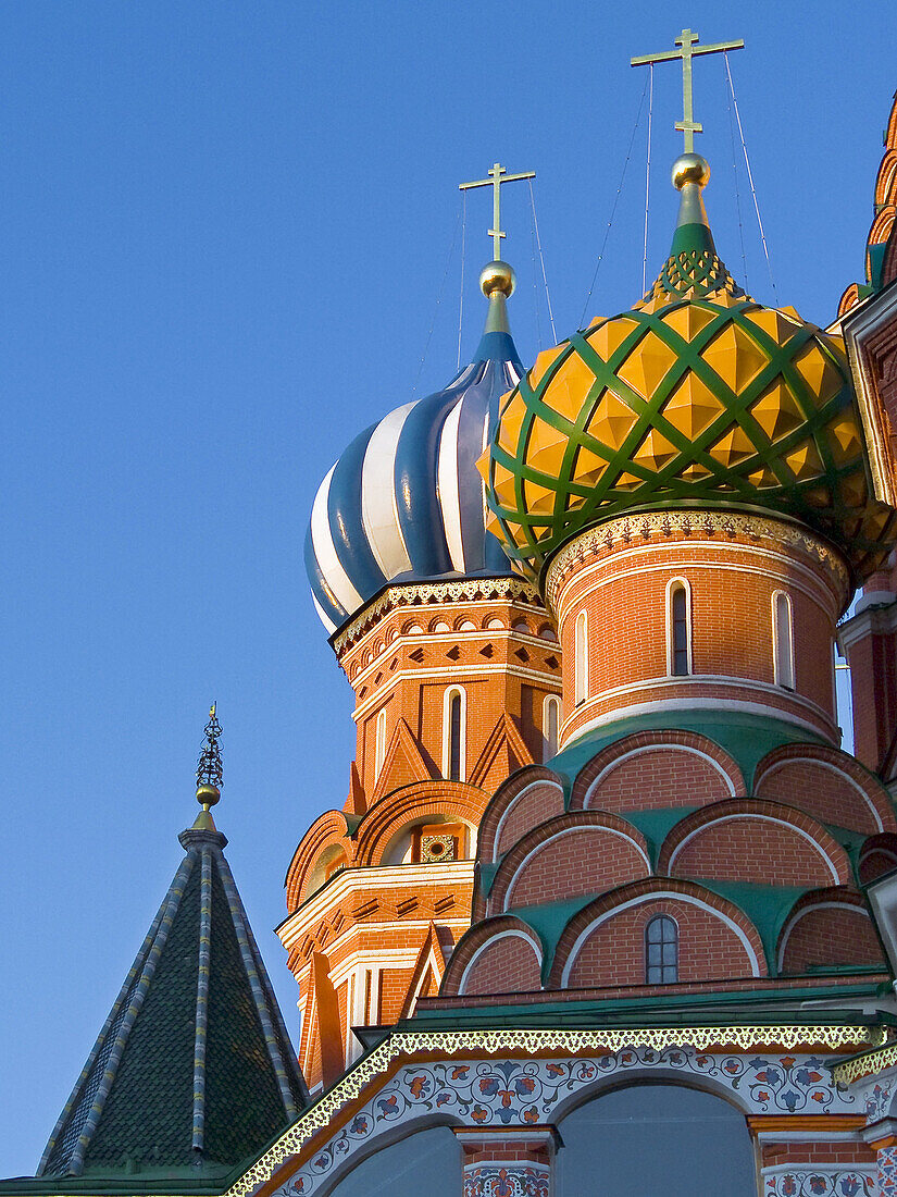 Cupolas  St  Basil Cathedral  The Red Square  Moscow  Russian Federation