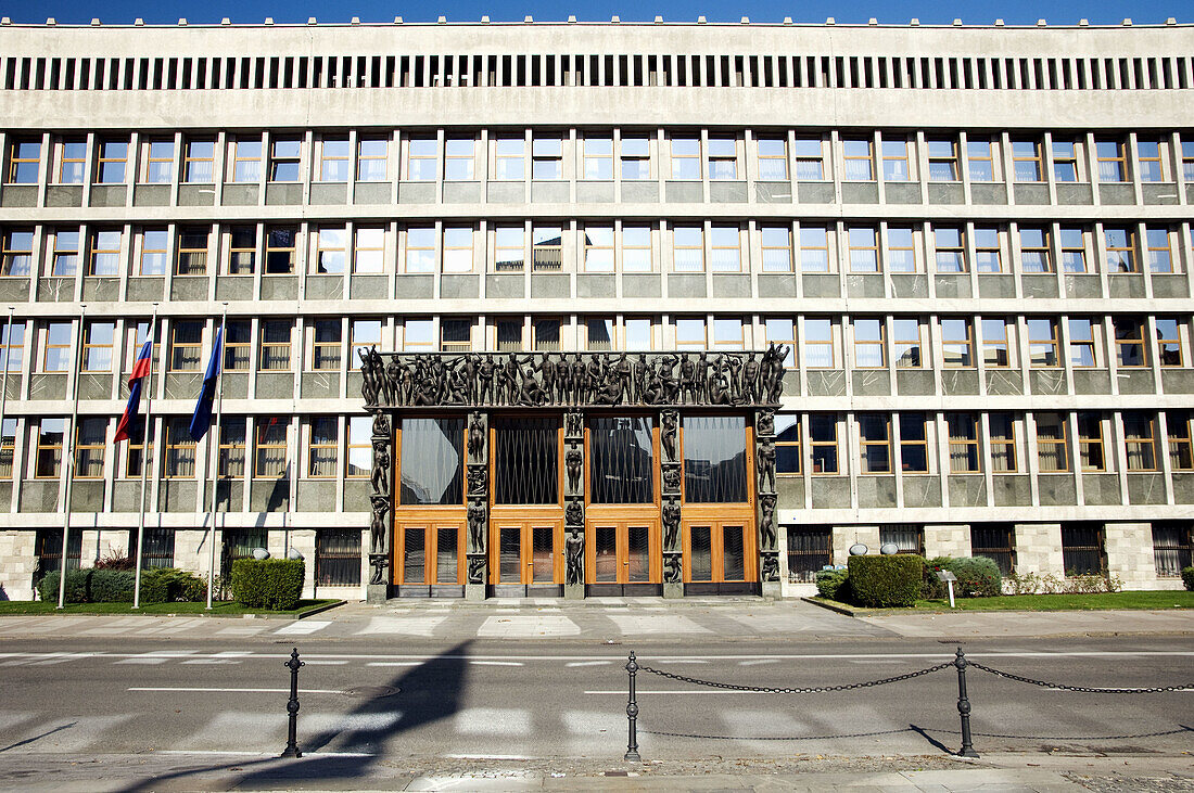 The parliament buildings of Slovenia in Ljubljana