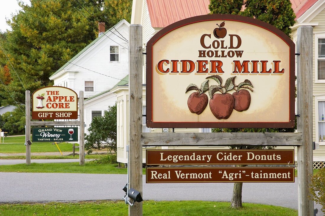 Cold Hollow Cider Mill in Stow, Vermont, USA