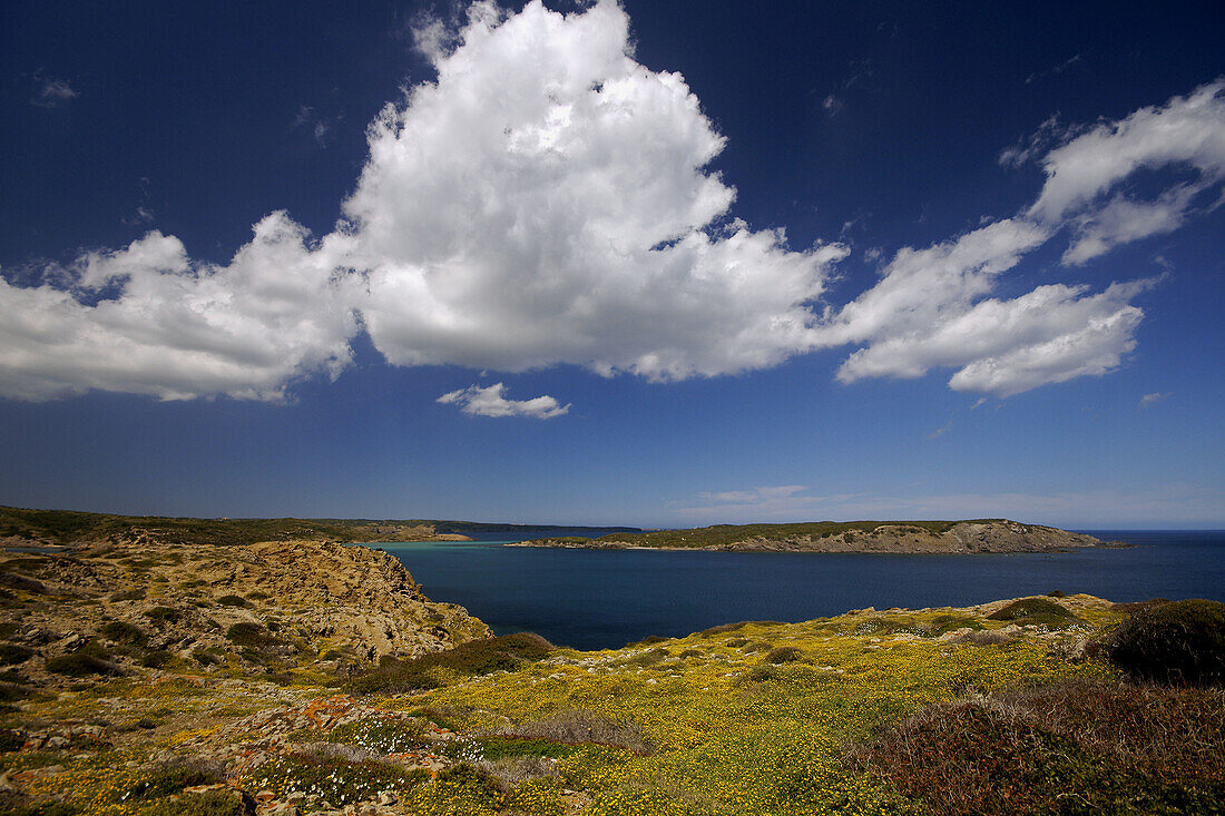 Insel Colom, Naturpark der Albufera von Es Grau, Menorca. Balearische Inseln, Spanien