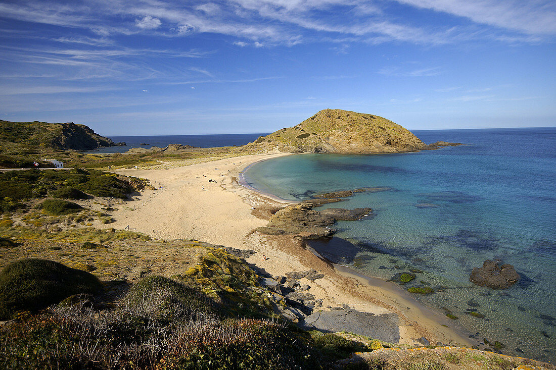 Cala Mesquida. Menorca, Baleareninsel, Spanien