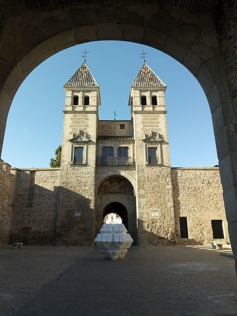 Interior of the New Gate of Bisagra, Toledo, Castilla La Mancha, Spain.