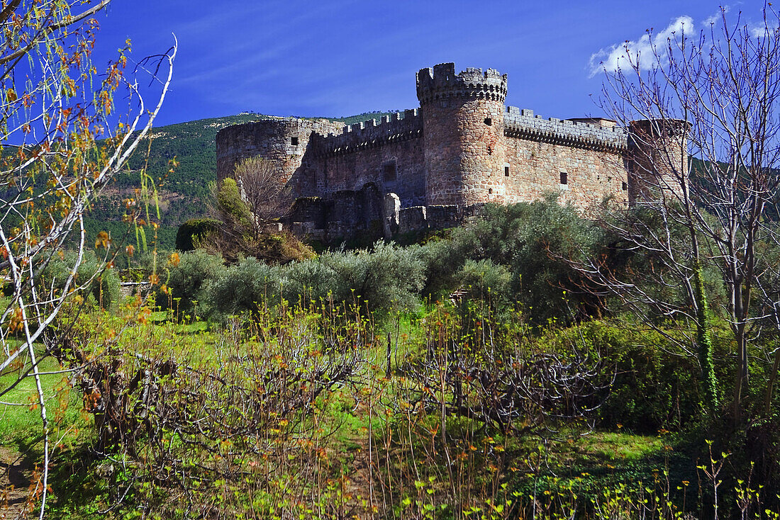 Duques de Alburquerque castle, Mombeltran. Avila province, Castilla-Leon, Spain
