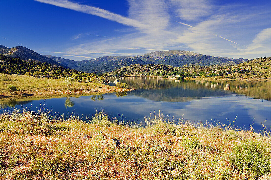 Burguillo reservoir. Castile-Leon. Spain.