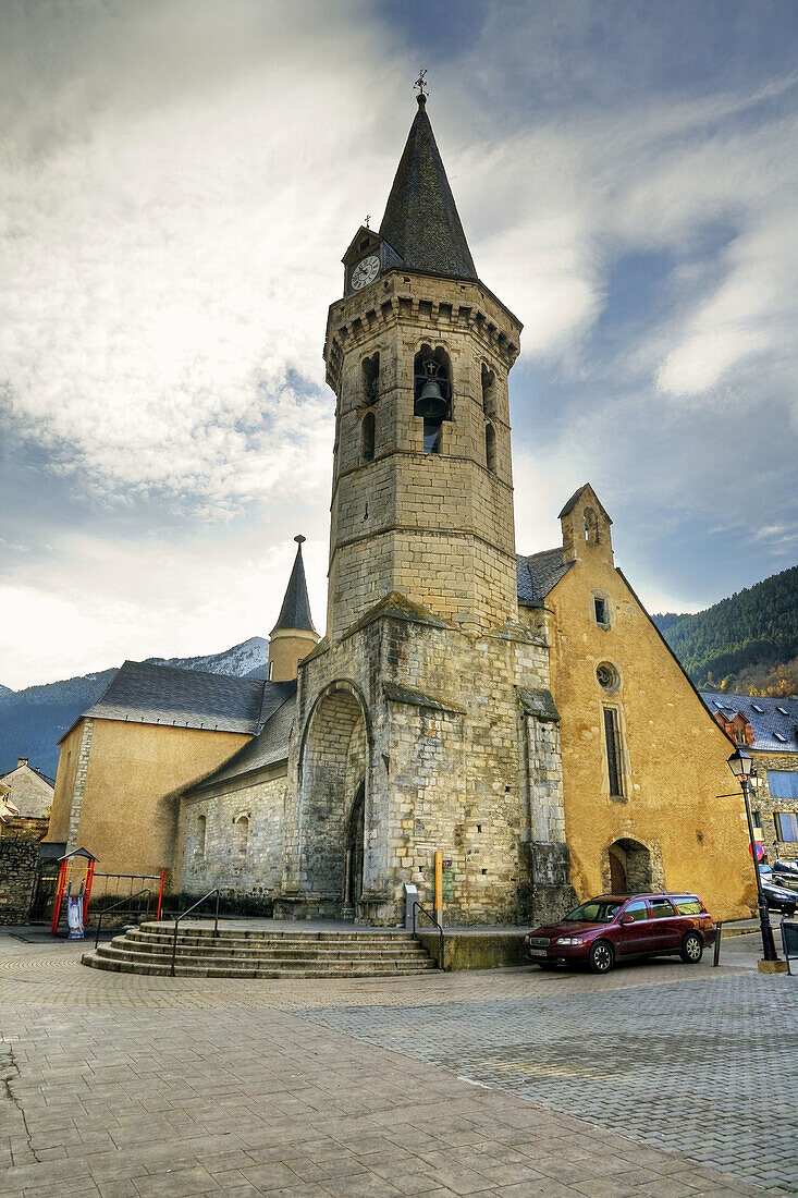 Iglesia en Vielha. Provincia de Lerida. Cataluña. España.