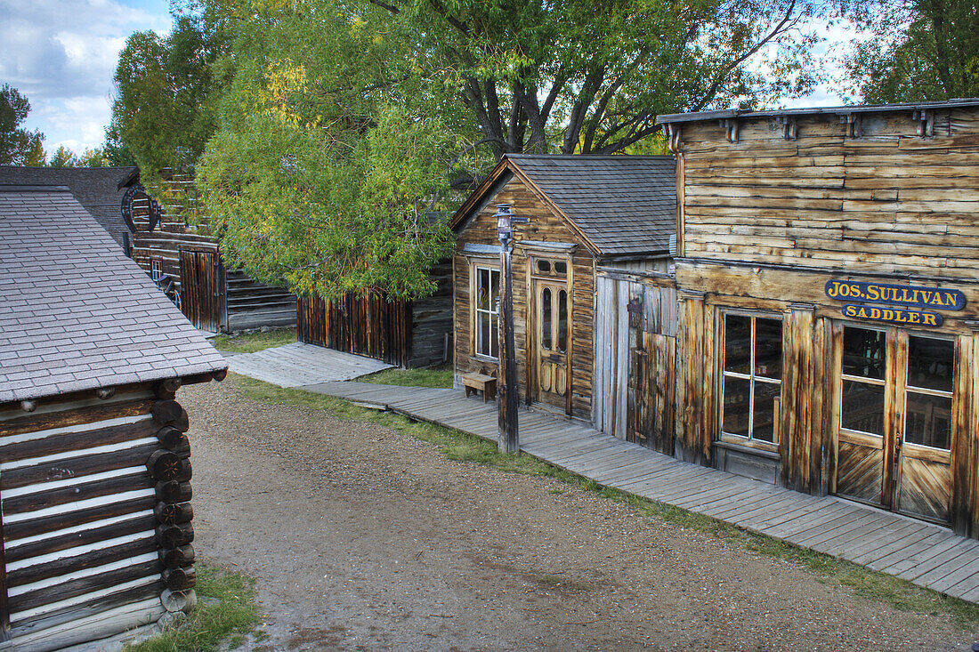Old saddle shop in Nevada City, a re-created Montana ghost town