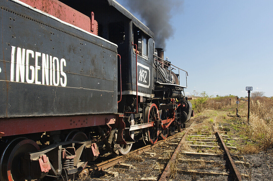 The steam engine for the train that goes to the Valle de Ingenios.