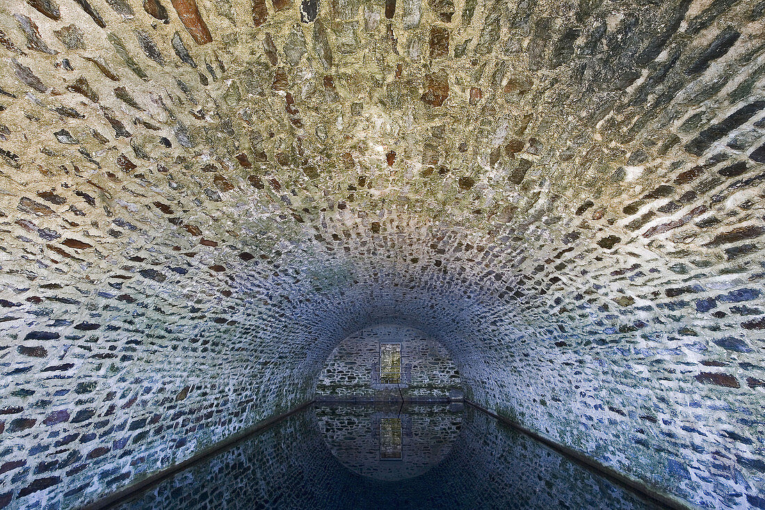 Brittany; Belle Ile island, Vauban citadel: beautiful Vauban fountain