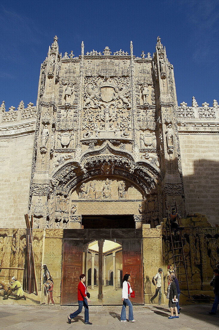 Valladolid. España. Iglesia de San Pablo en el centro histórico de Valladolid.