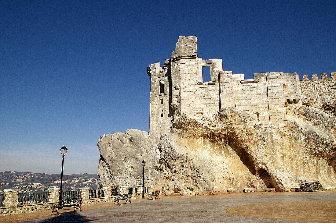 Zuheros (Córdoba). España. Castillo árabe del pueblo cordobés de Zuheros.