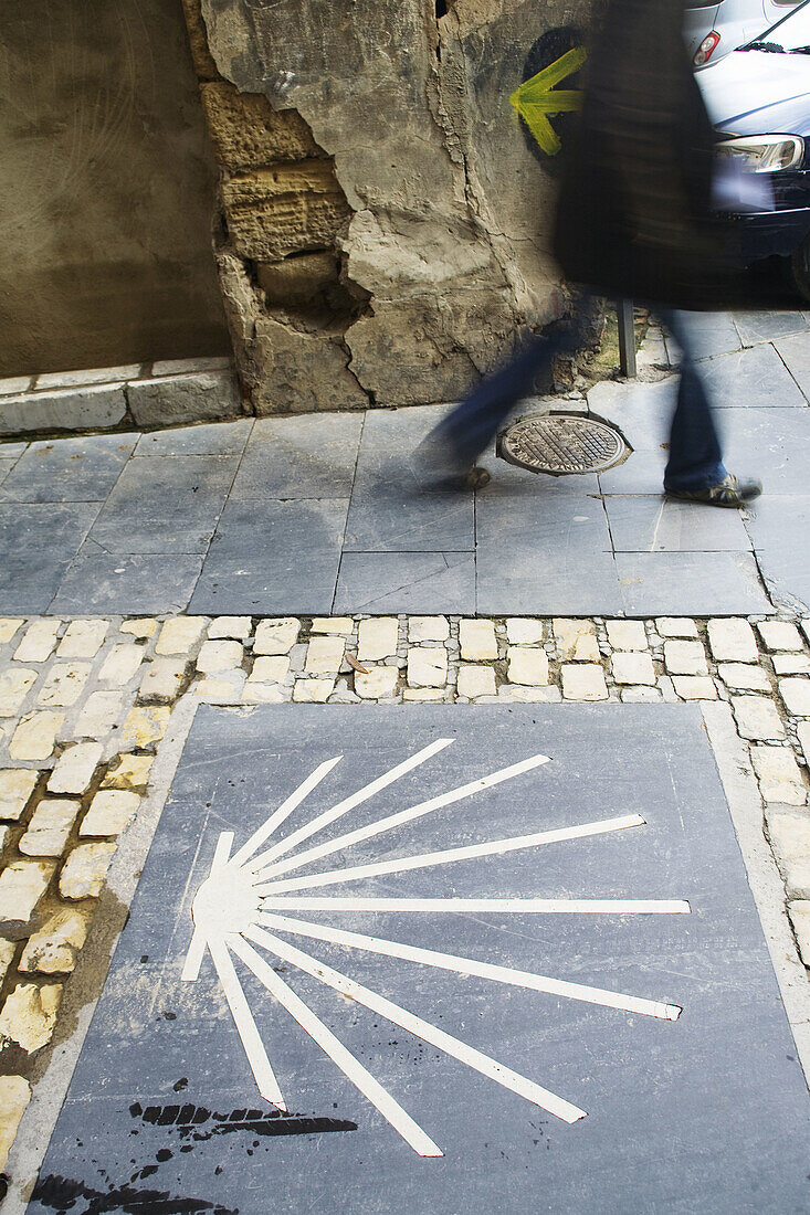 Way of St James sign, Logroño. La Rioja, Spain