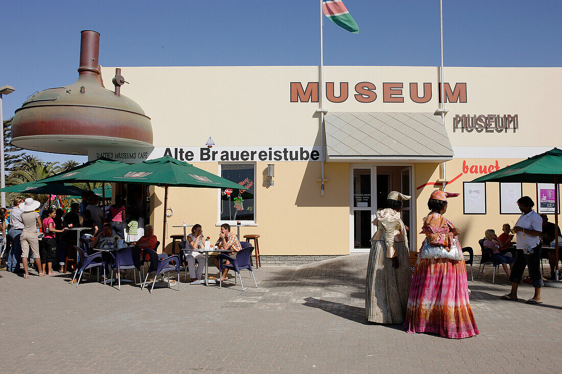 Women from the herero Tribe, Museum, Swakopmund, Namibia, Africa